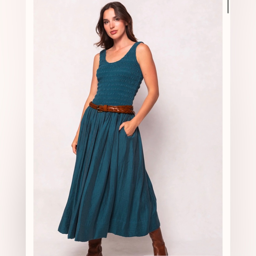 Ivy City Marlow Dress in Teal - NWT - Size Extra Small